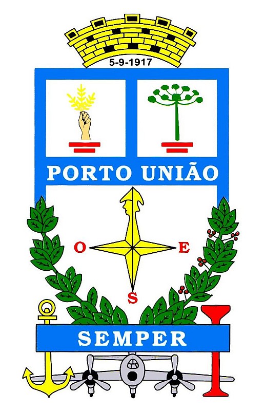 Brasão da cidade de Porto Uniao