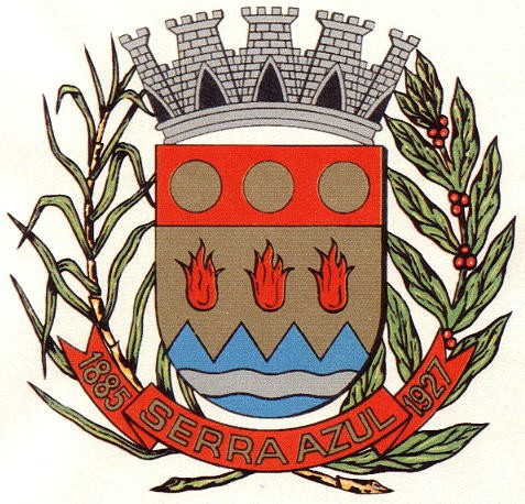 Brasão da cidade de Serra Azul